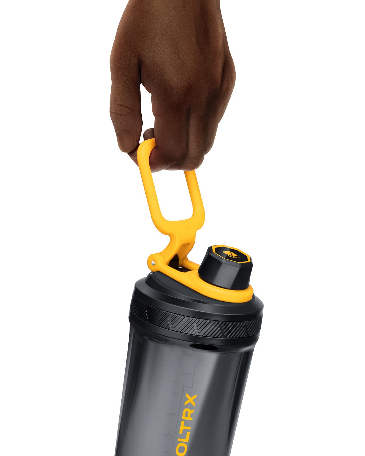 VOLTRX Shaker Bottle, Gallium USB C Rechargeable Electric Protein Shake Mixer, Shaker Cups for Protein Shakes and Meal Replacement Shakes, BPA Free, Made with Tritan, 24oz