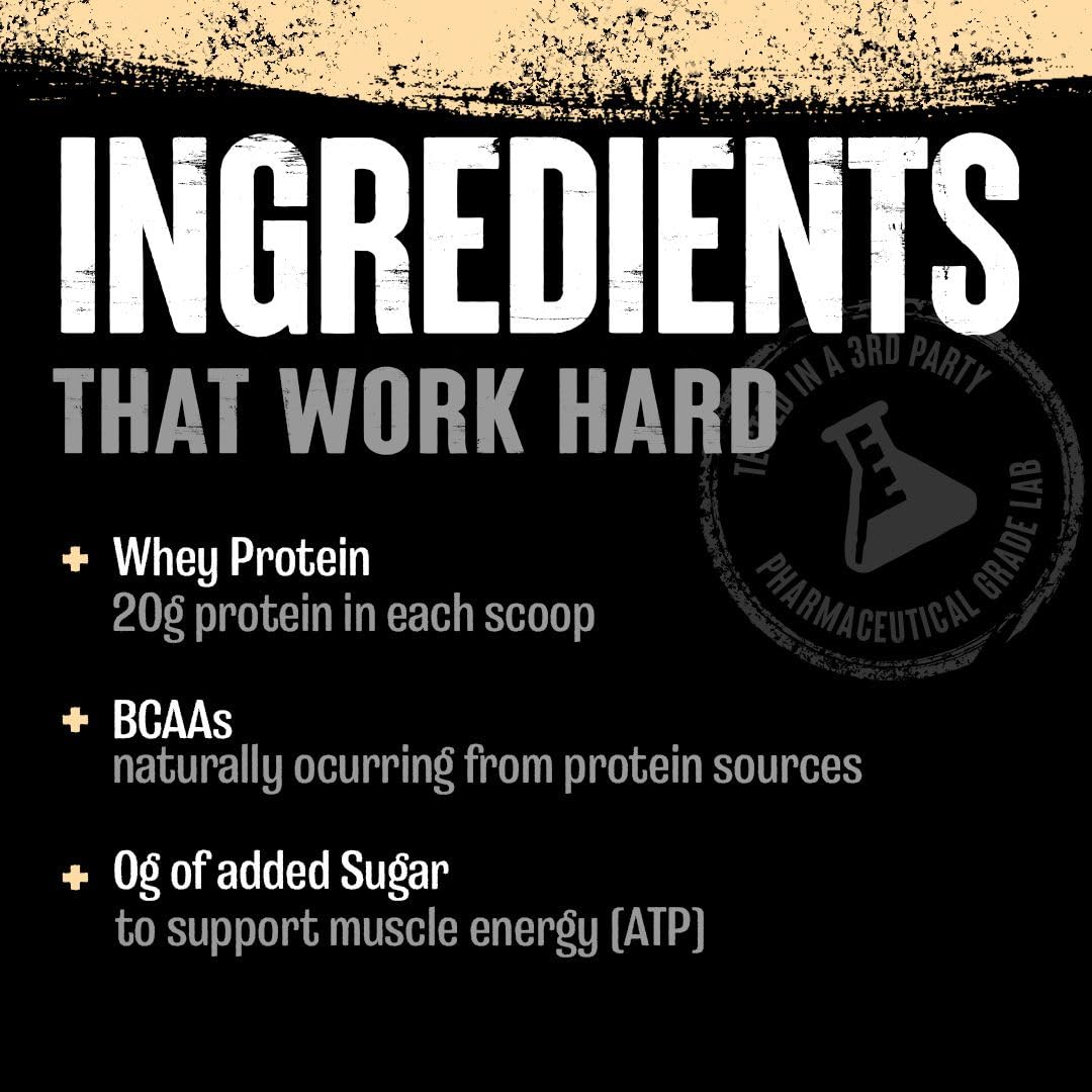 Animal 100% Whey Protein Powder – Whey Blend for Pre Workout or Post Workout, Recovery, or an Anytime Low Sugar Protein Boost Meal Replacement with BCAA Branched Chain Amino Acids – Vanilla, 4 lb