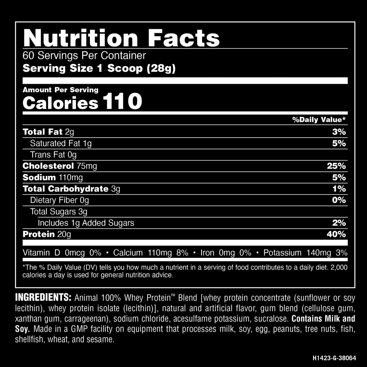 Animal 100% Whey Protein Powder – Whey Blend for Pre Workout or Post Workout, Recovery, or an Anytime Low Sugar Protein Boost Meal Replacement with BCAA Branched Chain Amino Acids – Vanilla, 4 lb