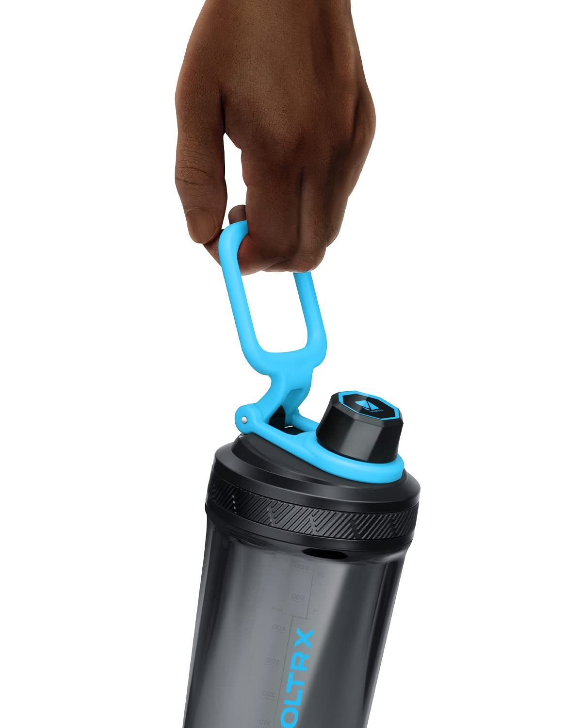 VOLTRX Shaker Bottle, Gallium USB C Rechargeable Electric Protein Shake Mixer, Shaker Cups for Protein Shakes and Meal Replacement Shakes, BPA Free, Made with Tritan, 24oz