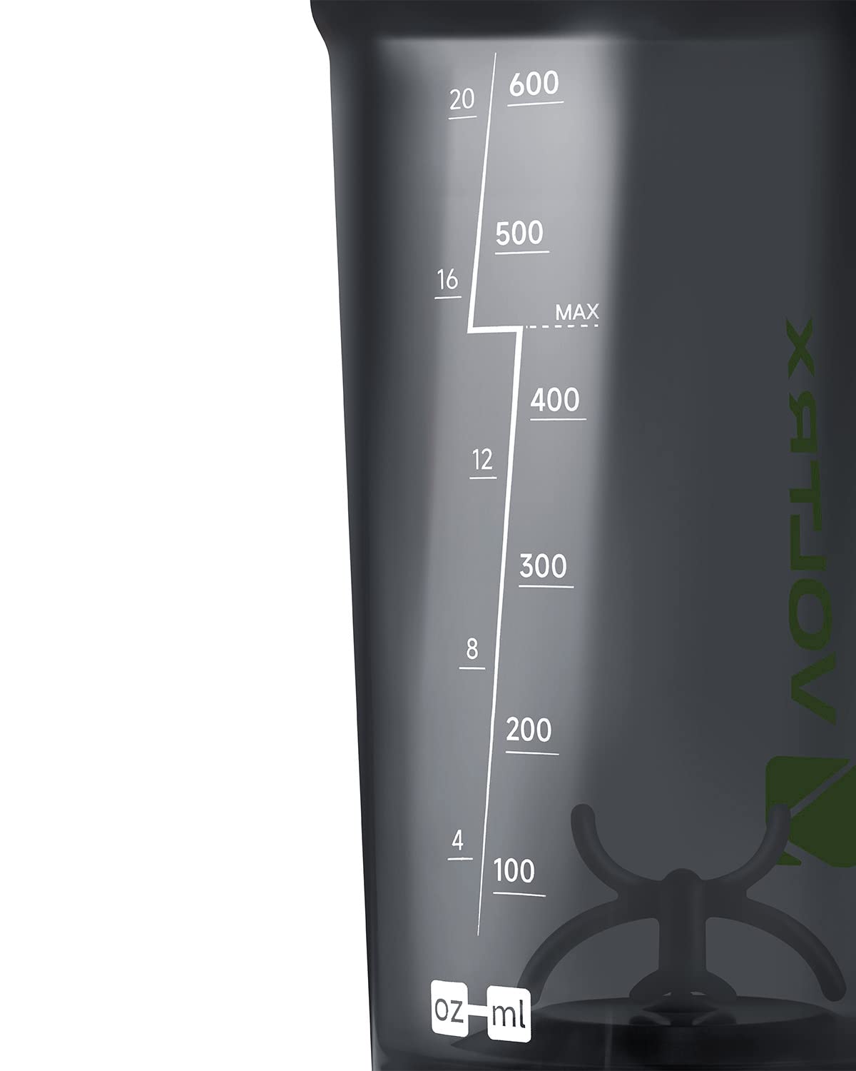 VOLTRX Shaker Bottle, Gallium USB C Rechargeable Electric Protein Mixer, Shaker Cups for Protein and Meal Replacement Shakes, BPA Free, Made with Tritan, 24oz